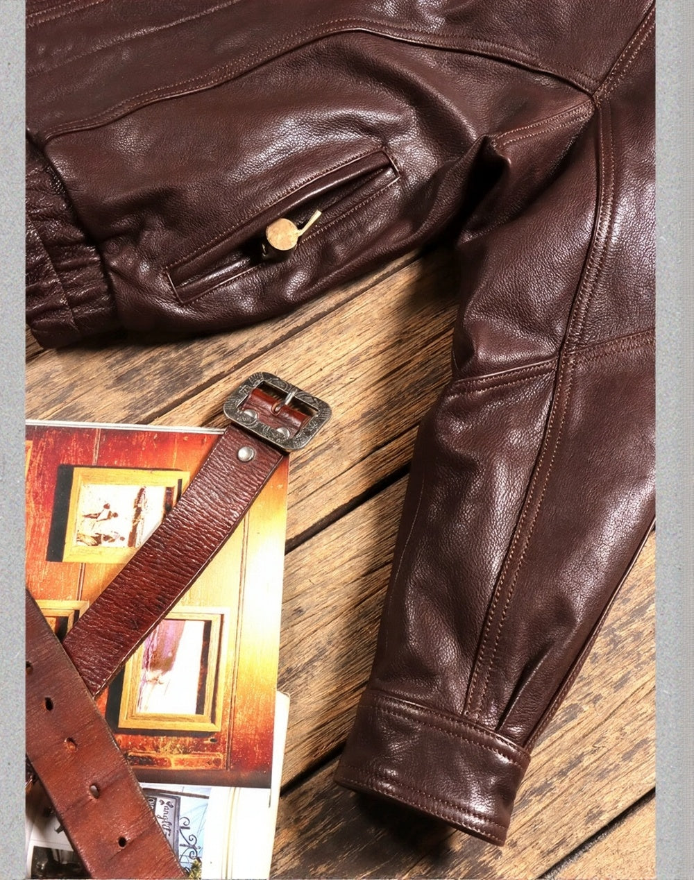 Firenzio Cappotto in Pelle Vintage Heritage